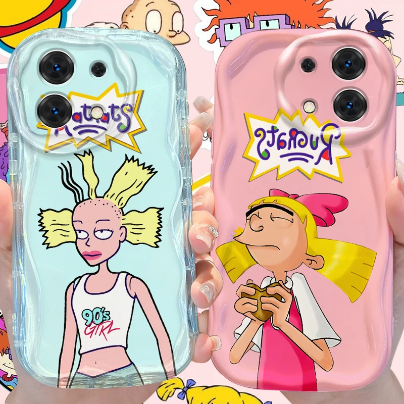 R-Rugrats Wave funda para Xiaomi Redmi Note 13 12 11 Pro Plus 4G 5G 13C 12C Turbo 12S 11S 10 9 11A 9C cubierta trasera suave a prueba de golpes