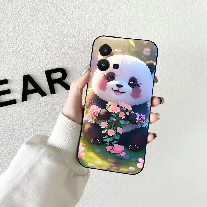 

Panda Bear Phone Case For VIVO Y53S Y33S Y01 Y22S Y31 Y21 Y70 Y21S Y72 Y51 Y35 Y76 V21 V2023 V21E V20 SE