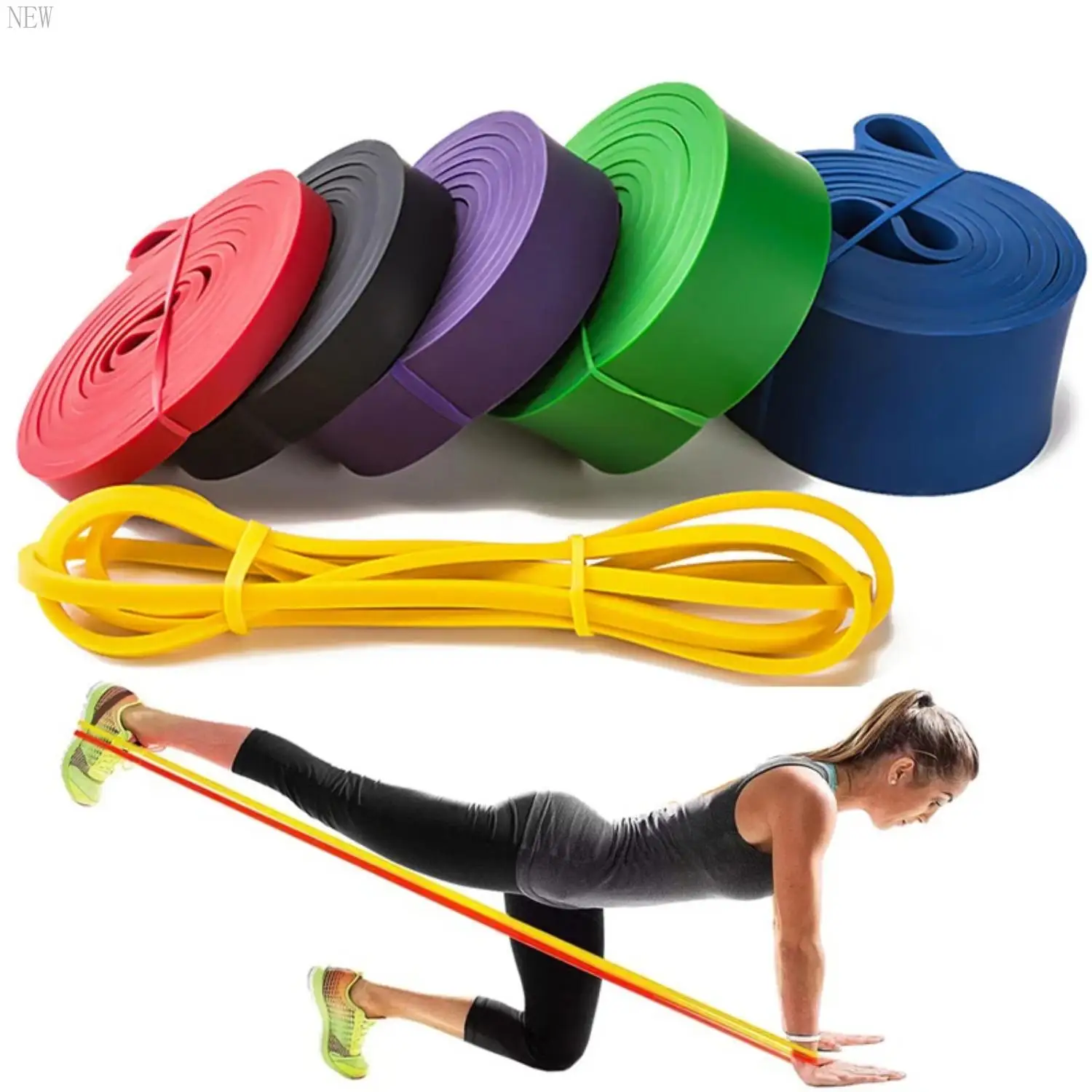 

New Stretch Resistance Band Exercise Expander Elastic Fitness Band Pull Assist Bands Training Pilates Gym Workout