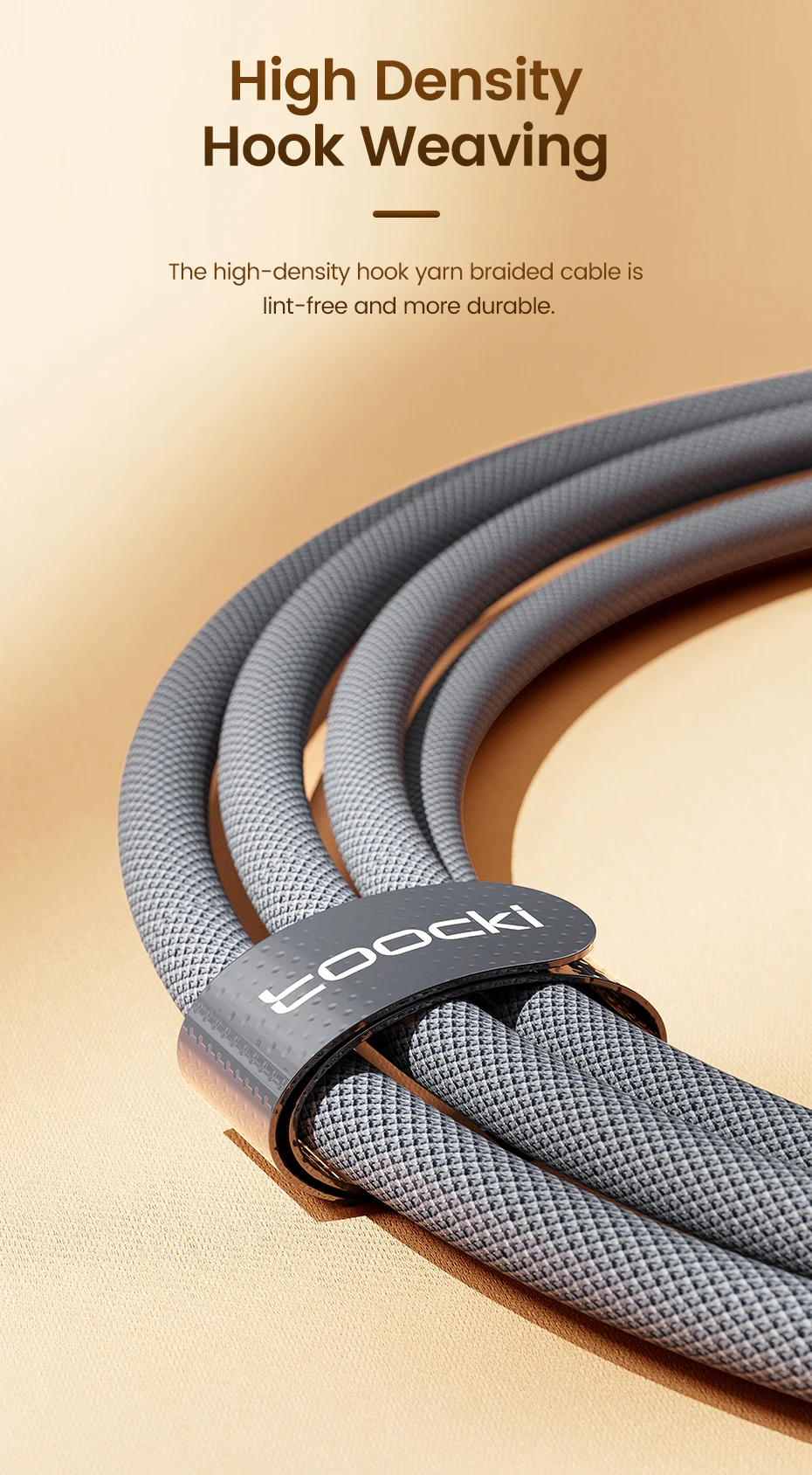 Toocki 100W USB A to USB Type C Cable for Huawei Honor Samsung Xiaomi Redmi iPhone 17 16 6A USB to Type C Charger Cord Data Wire
