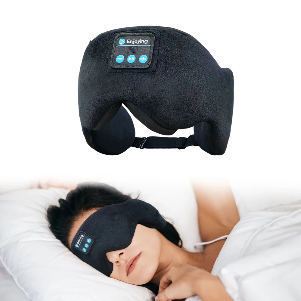 Bluetooth Eye Mask for Sleeping Shade with Wireless Earphones  Bluetooth Eye Mask with Adjustable Ultra Thin Stereo Speakers