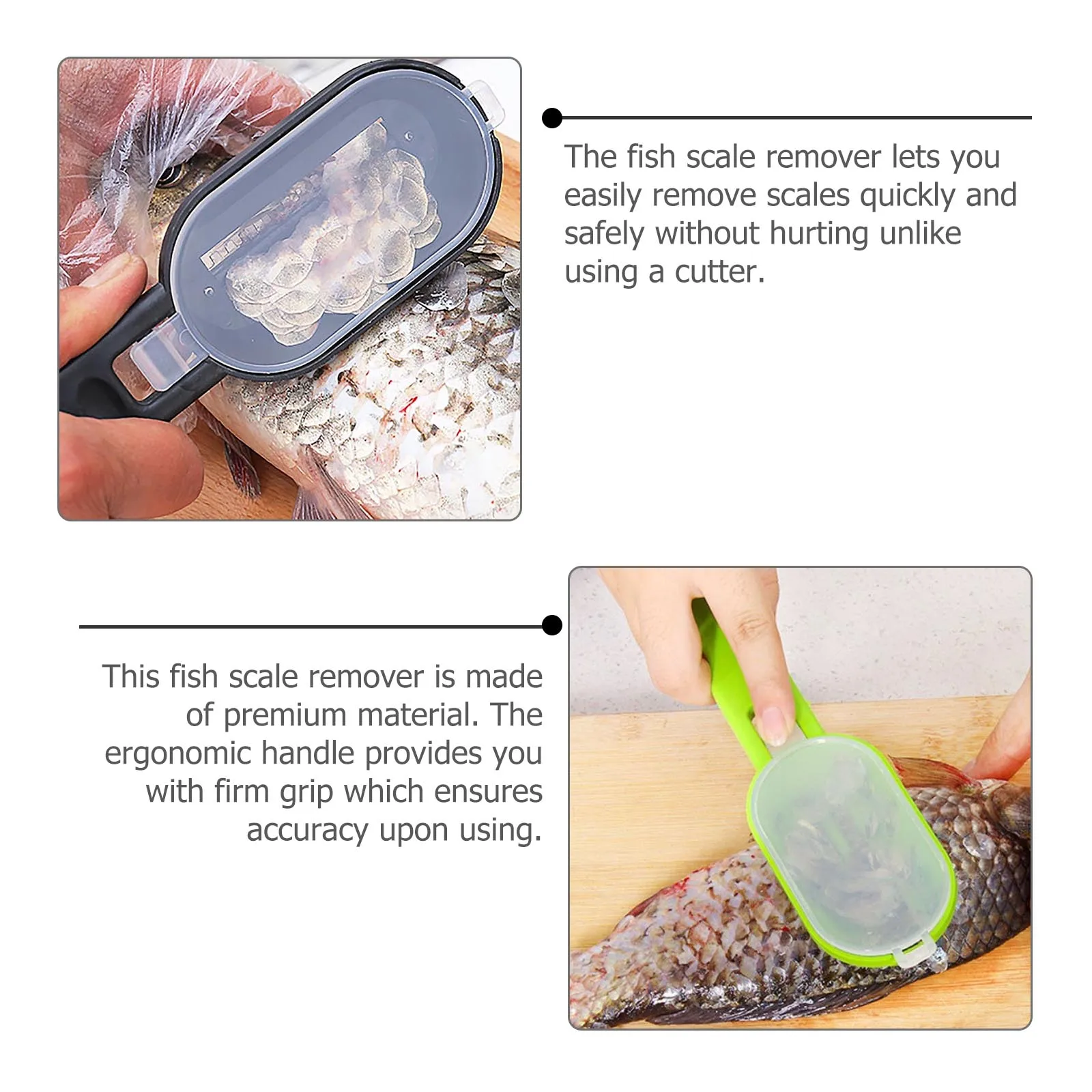 

3 Pcs Fish Scale Planer Stainless Steel Remover Scraping Scales Scraper Gadget Clean Tool 420