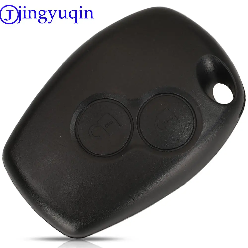 Jingyuqin ปลอกกุญแจรถ2ปุ่ม10ชิ้น/ล็อตสำหรับ Renault Dacia Modus CLIO 3 twingo kangoo 2