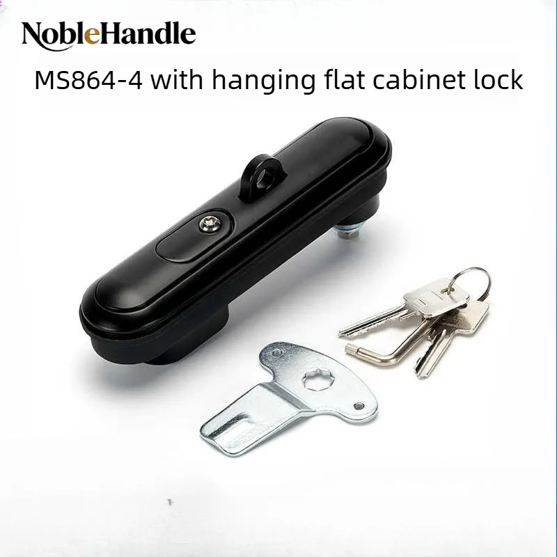 MS864-4 Flat Cabinet Lock High Low Voltage Cabinet Door Lock for Communication Equipment Network Energy Storage Cabinet Hardware