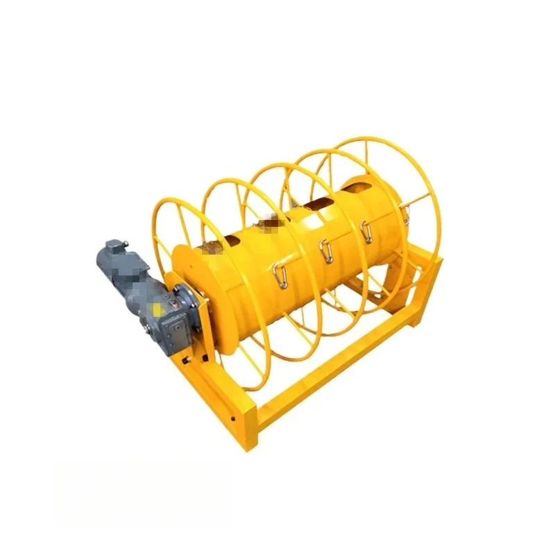Electric Slip Ring Automatic Take-Up Industrial Large Cable Mobile 500-meter Reel High Voltage Heavy Duty Pipe Reel
