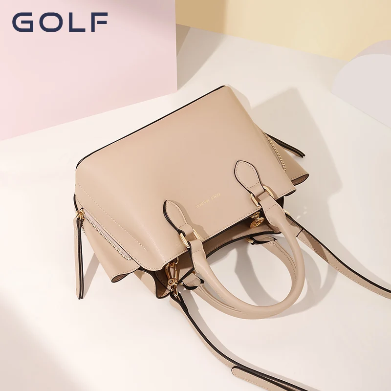 GOLF new leather handbag Women\'s wedding bridal bag Middle-aged fashion Mom shoulder bag Women\'s crossbody bag