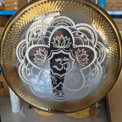 Arborea Sound Healing Gongs-Customized Nickel Alloy Gong OM Mirror Gong 18