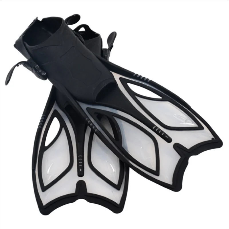 Professional Diving Long Flippers Adjustable Double Fins Swimming Aids Swimming Fins Aquatic Gear Equipment