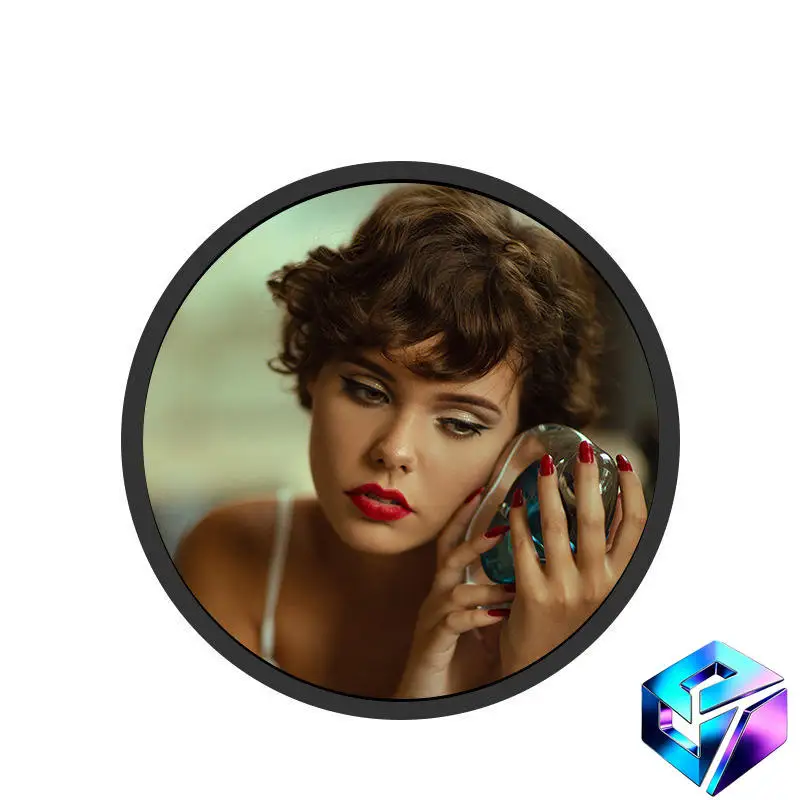 23.6 Inch Round High Definition Android Digital Signage Custom Circular LCD Touch Screen For Commercial Media Display