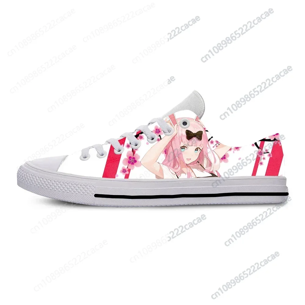 

Anime Manga Kaguya sama Love Is War Fujiwara Chika Casual Cloth Shoes Low Top Lightweight Breathable 3D Print Men Women Sneakers