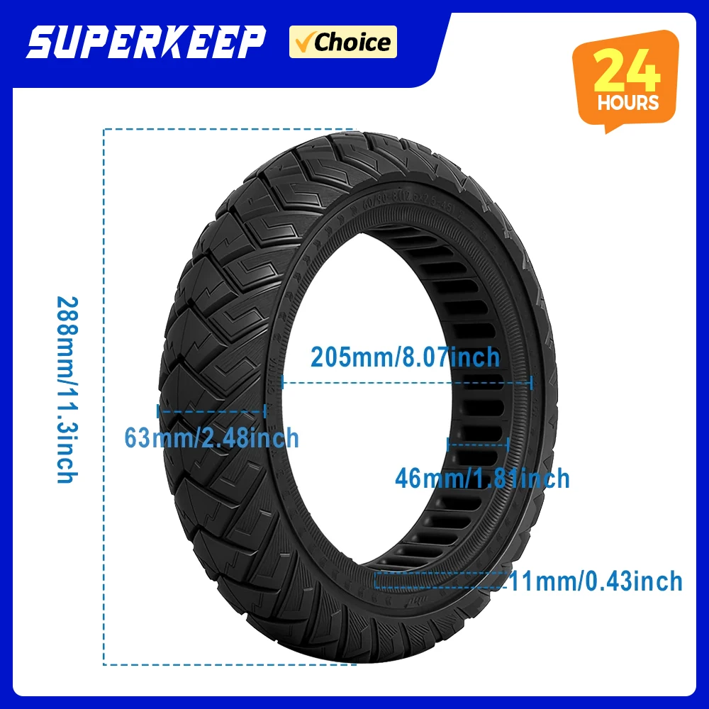 

5 Plus Thickened Tires Solid Tire for Xiaomi 5 Plus Electric Scooter 12 Inch 60/90-8 Anti Puncture Tyre Wheel Replacement Parts