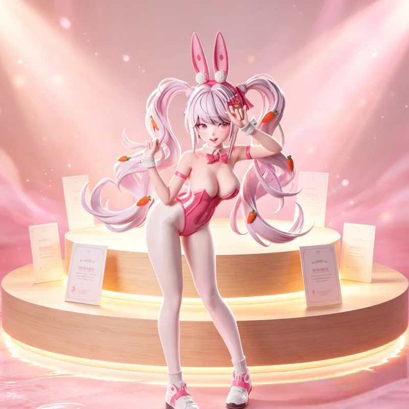 

In stock, Alice Bunny Midot beautiful girl model desktop chassis ornament gift