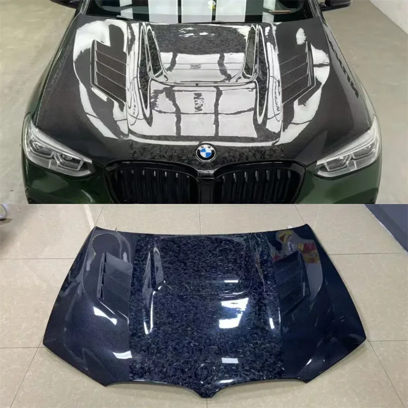 

For BMW X3 X4 X3M X4M 2019 2020 2021 2022 2023 ReaI Carbon Fiber hood cover Kit