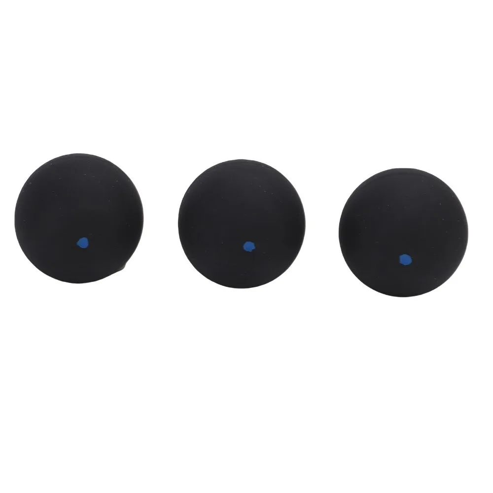 

3PCS Slow Speed Squash Ball Set Low Bounce Rubber Single Dot Squash Ball Blue Dot Stable Squash Ball Combo Set Club Training