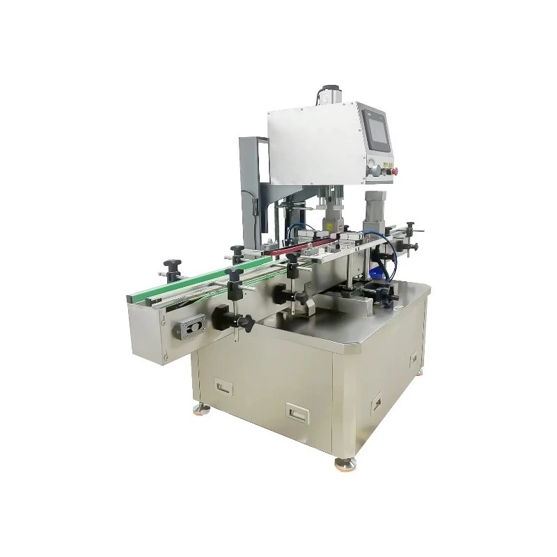 Automatic Bottle Screw Capper Machine With Cap Sorting Feeder For Liquid Filling Production Line