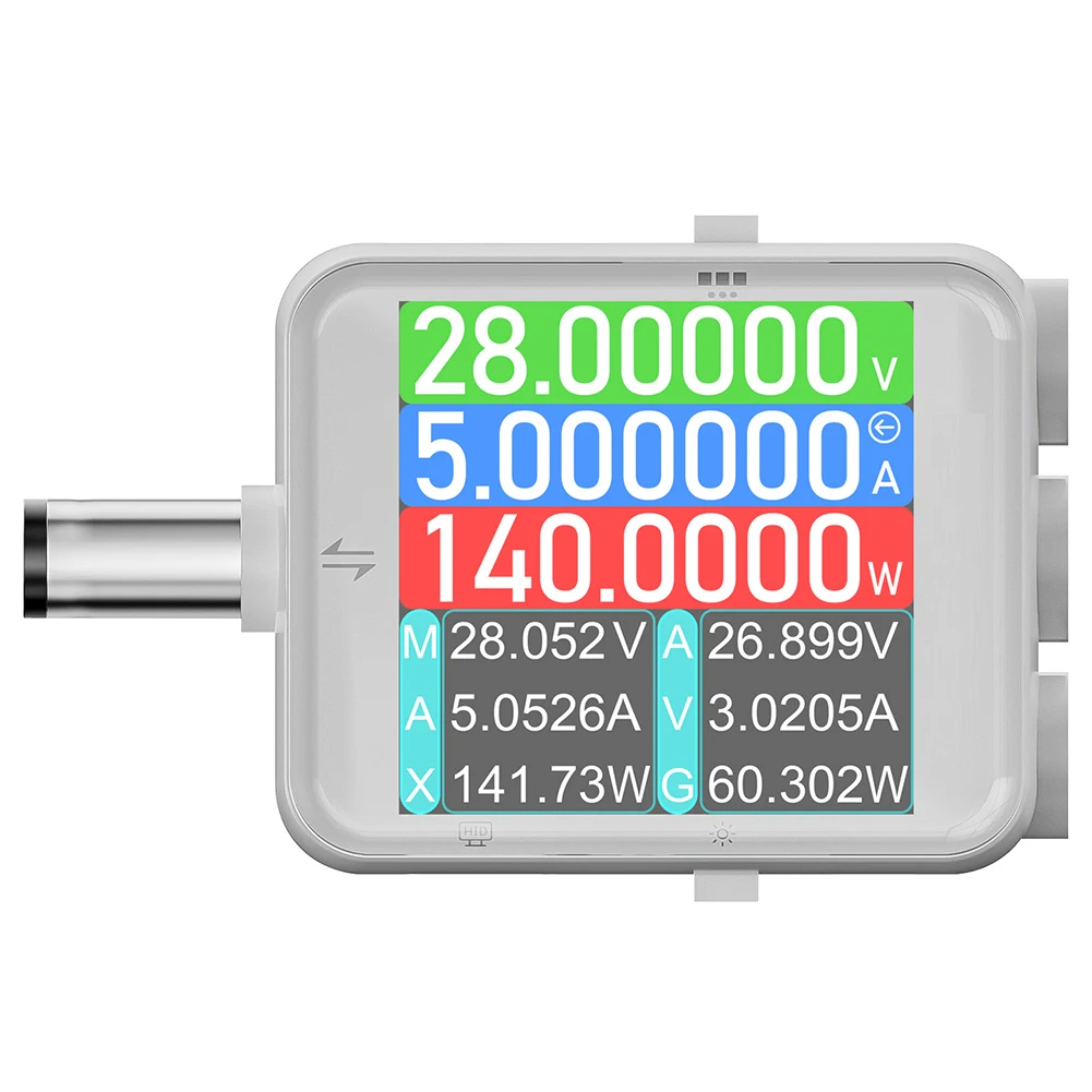 B50 Digital Voltage And Current Meter Tester With Curve Plotting And Battery Capacity Calculation Compatible With DC Ports