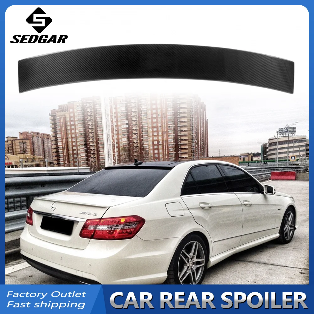 

For Mercedes E class W212 4-Door Glossy Black Lorinser Style Rear Trunk Wings Roof Spoiler For Benz W212 Roof Spoiler 2008-2015