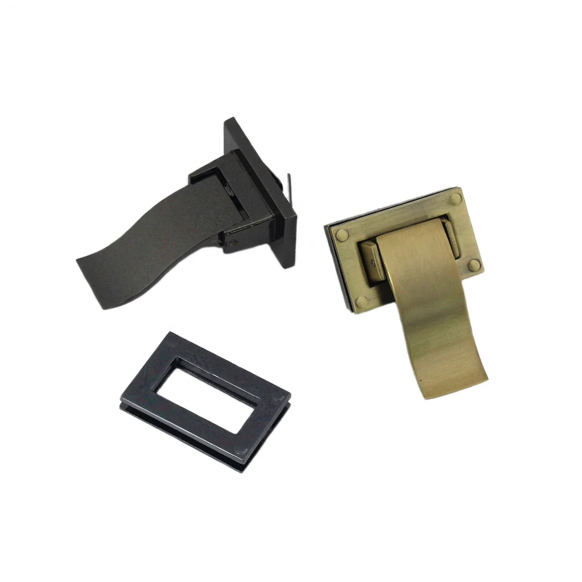 1pcs Metal Long Tongue Lock Fashion Lock Clasp For DIY Handbag Bag Purse Luggage Hardware Closure Bag Parts Accessories