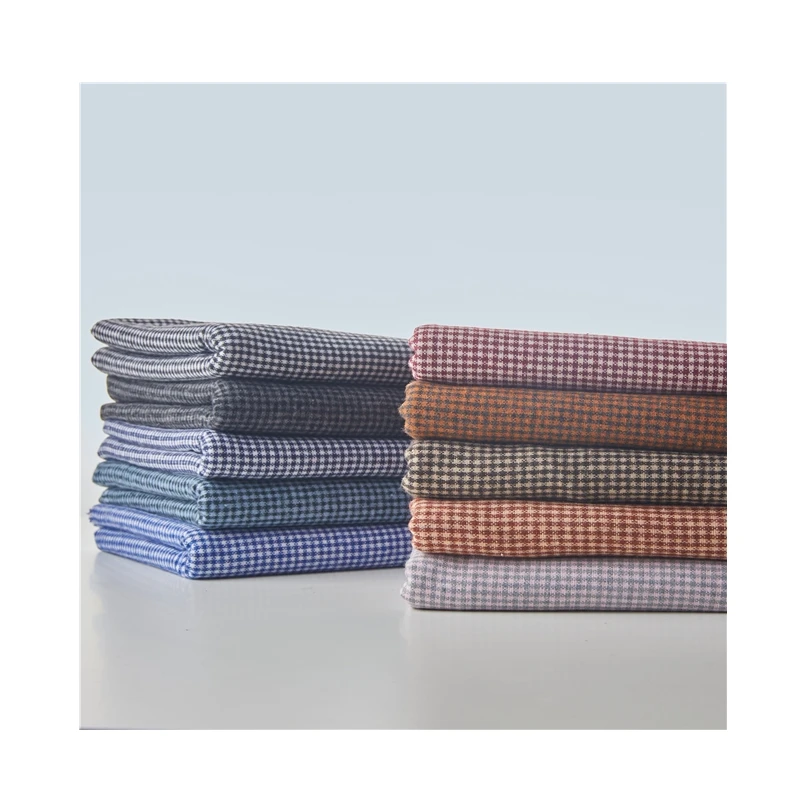 Woolen Fabric By The Meter for Costume Skirts Pants Diy Sewing Winter Black White Blue Drape Soft Plaid Textile Children\'s Cloth