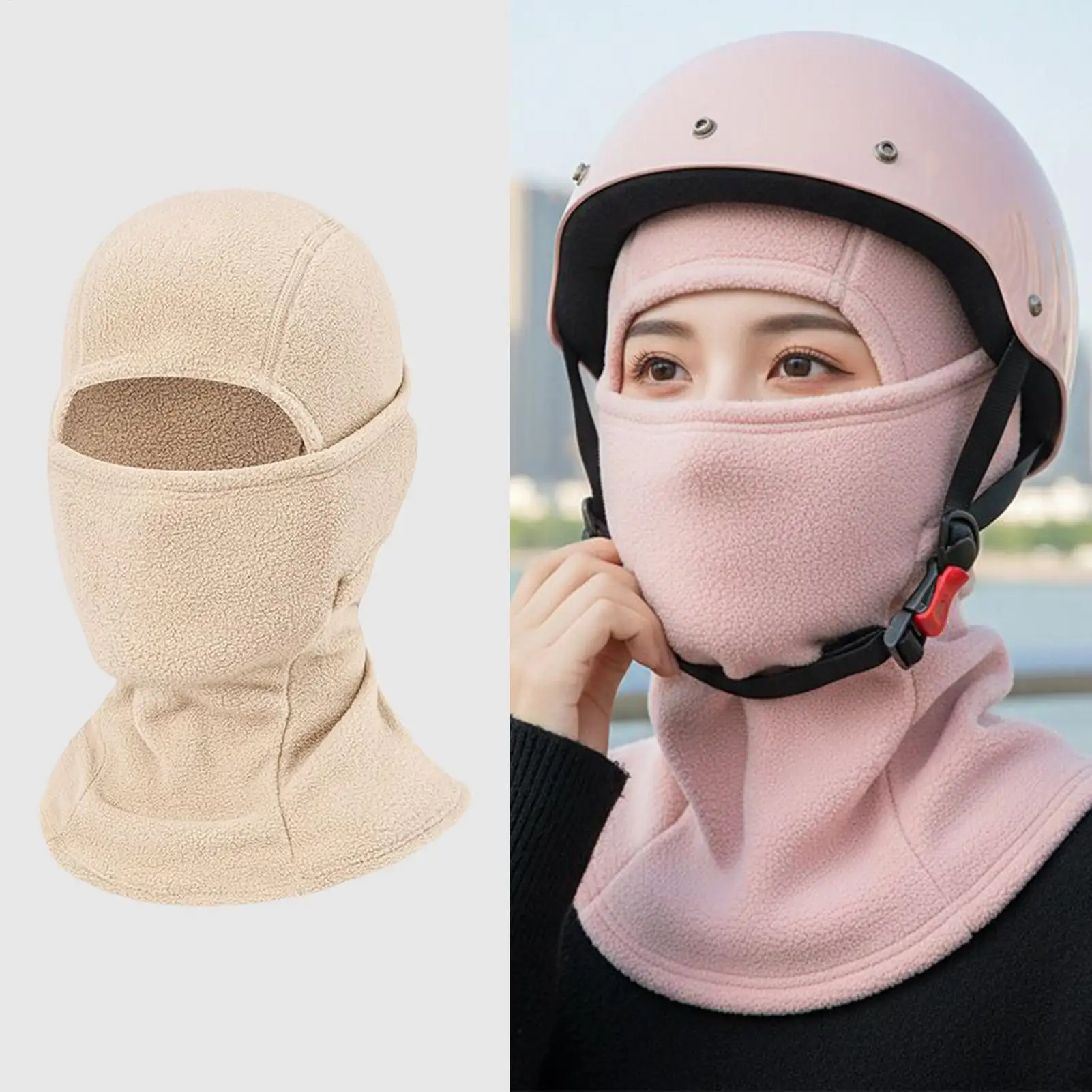 

Winter Face Masque Neck Warmer Hood Gear Cold Weather Windproof Winter Face Masque For Snowboarding Work Hiking Commuting Riding