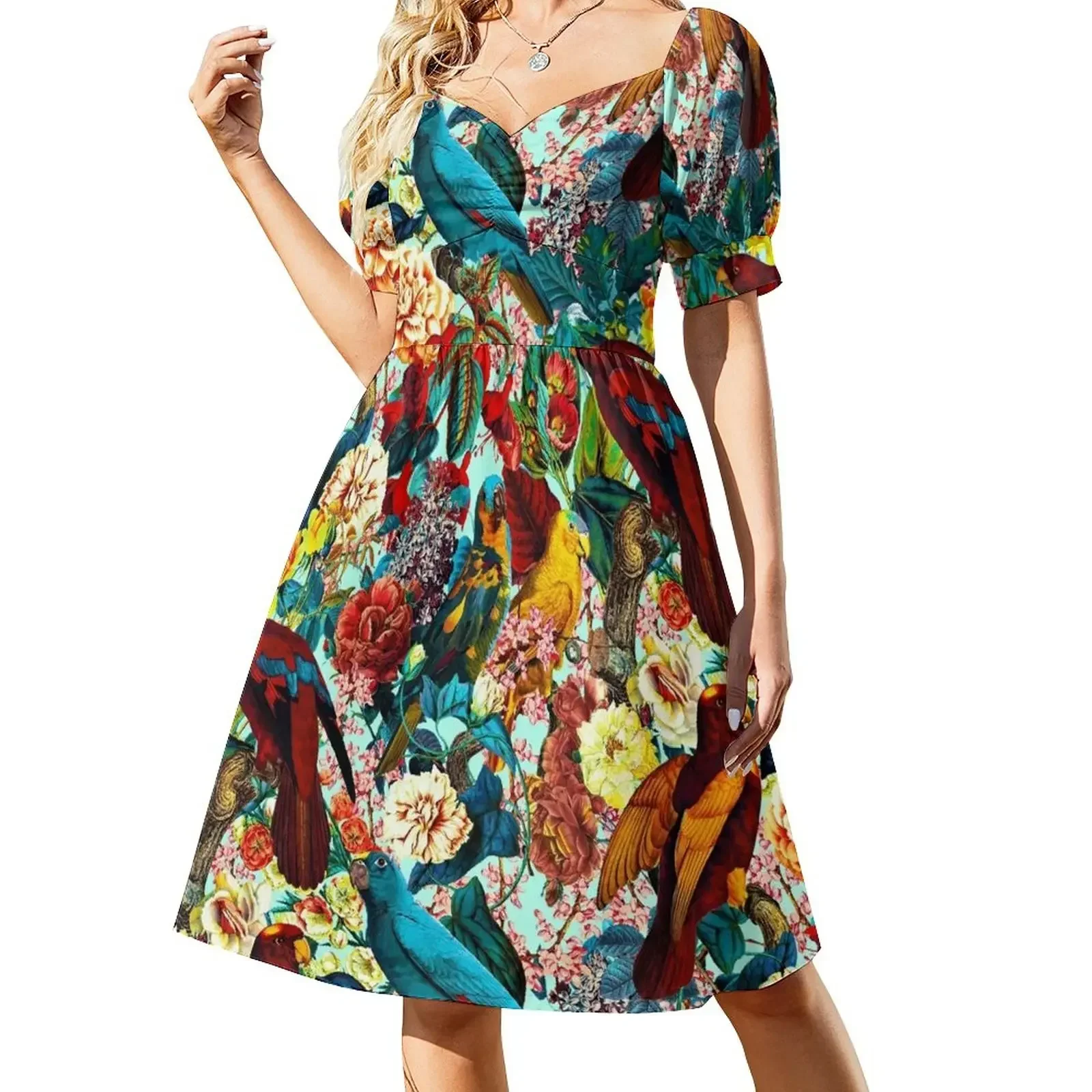 

FLORAL AND BIRDS XV Sleeveless Dress Evening gown sexy dress Dress