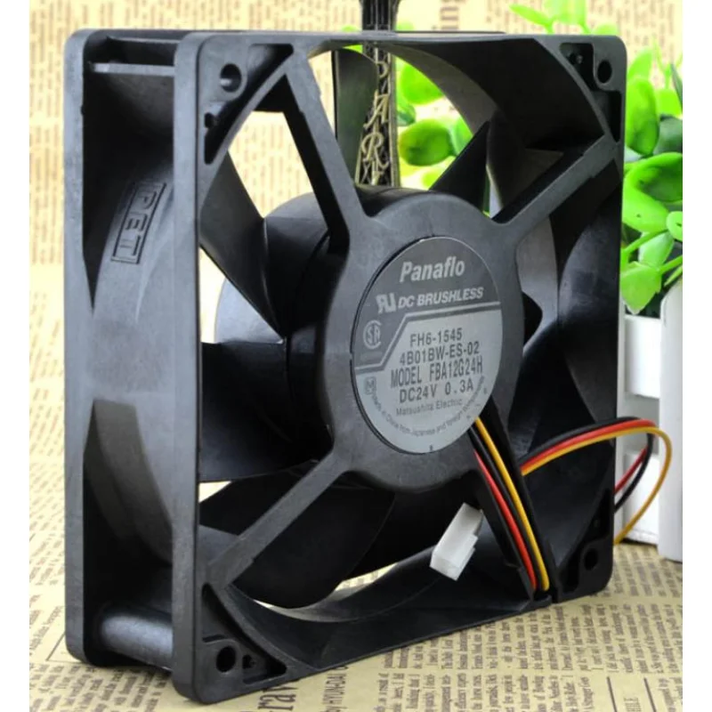 New Cooler Fan for Panaflo FBA12G24H 24V 0.3A Frequency Converter Cooling Fan 12CM 12038 120*120*38MM