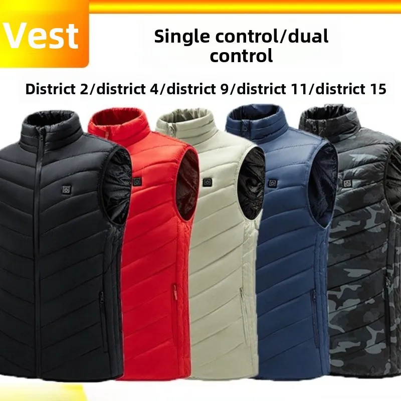 

Умный жилет с USB-подогревом, унисекс, жилет с постоянной температурой и электрическим подогревом, стиль для пары, осенне-зимний терможилет, верхняя одежда