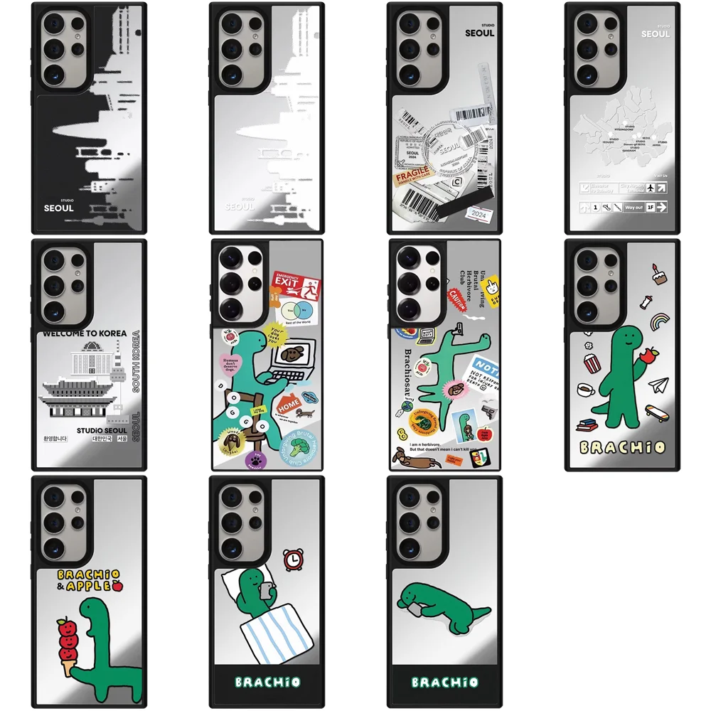 6032857 Mirror Magnetic Case: Compatible with Samsung Galaxy S23 U S24U S25 S26 Ultra S25+ S26 Plus Shell