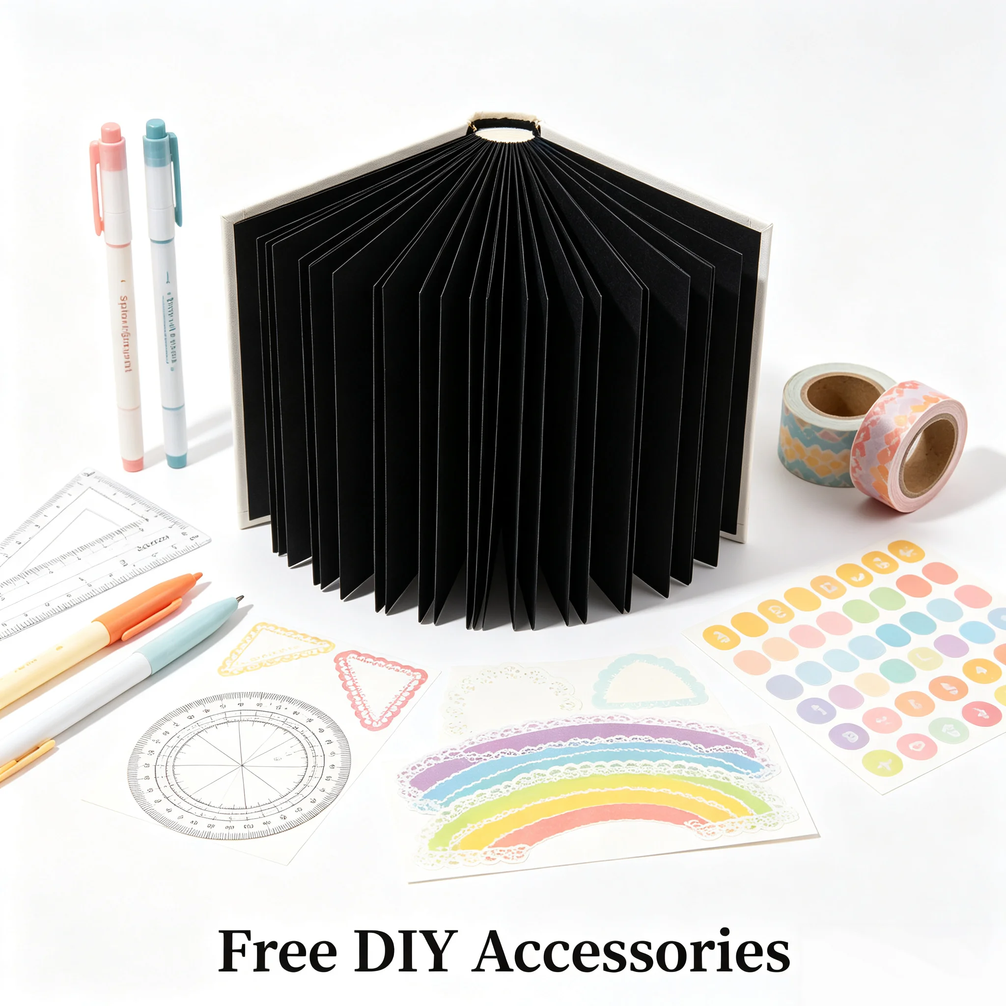 Expandable Accordion Style DIY Photo Scrapbook Kraft Paper Blank Memory Album for Wedding Anniversary Couple Birthday Present