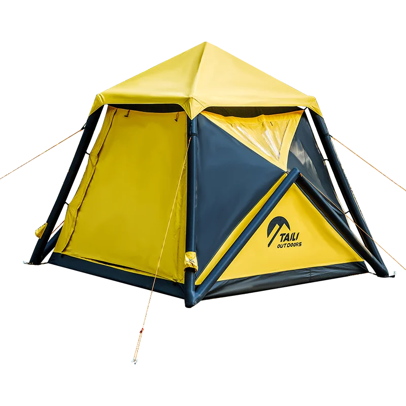 High Quality Lightweight Outdoor Air Inflatable House Tent Large Space Oxford Fabric Easily Accommodated for Camping
