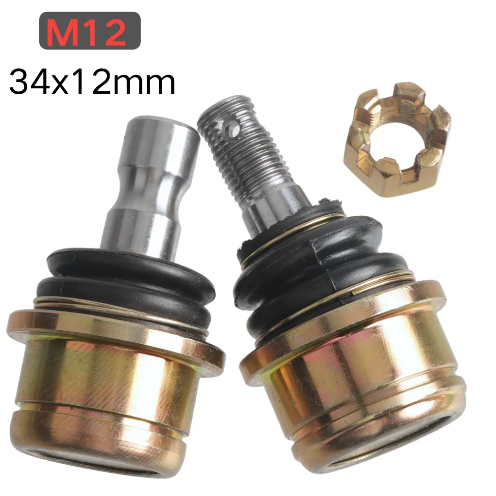 Premium M12 34×12mm Lower Control Arm Ball Joint For Chinese Hisun 650 ATV UTV Go‑Kart Buggy Quad Bike Spare Parts