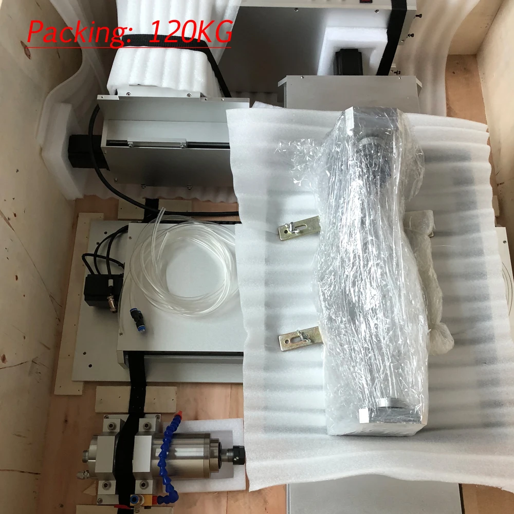 เครื่องกัดและแกะสลักบนโลหะแบบเราเตอร์ USB 6040สูง220V/110V + แกน4th 5แกน