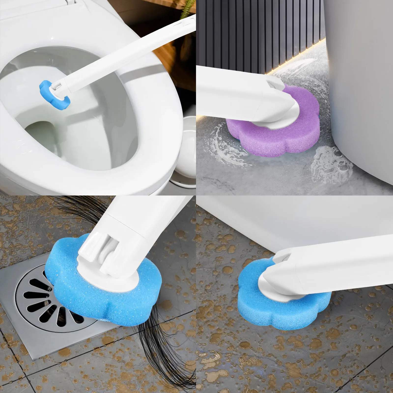 Toilet Brush Disposable Replacement Head Cleaning Kit Toilet Bowl Brush Long Handle Home Wc Accessories Tool view 5