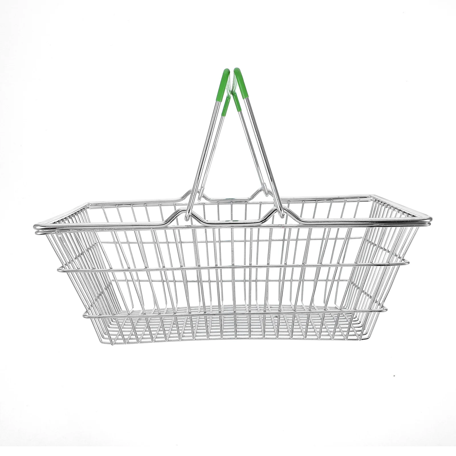 

Mini Shopping Basket for Kids Iron Storage Toy Portable Play Realistic ganizing Baskets Small Iron Containers Metal