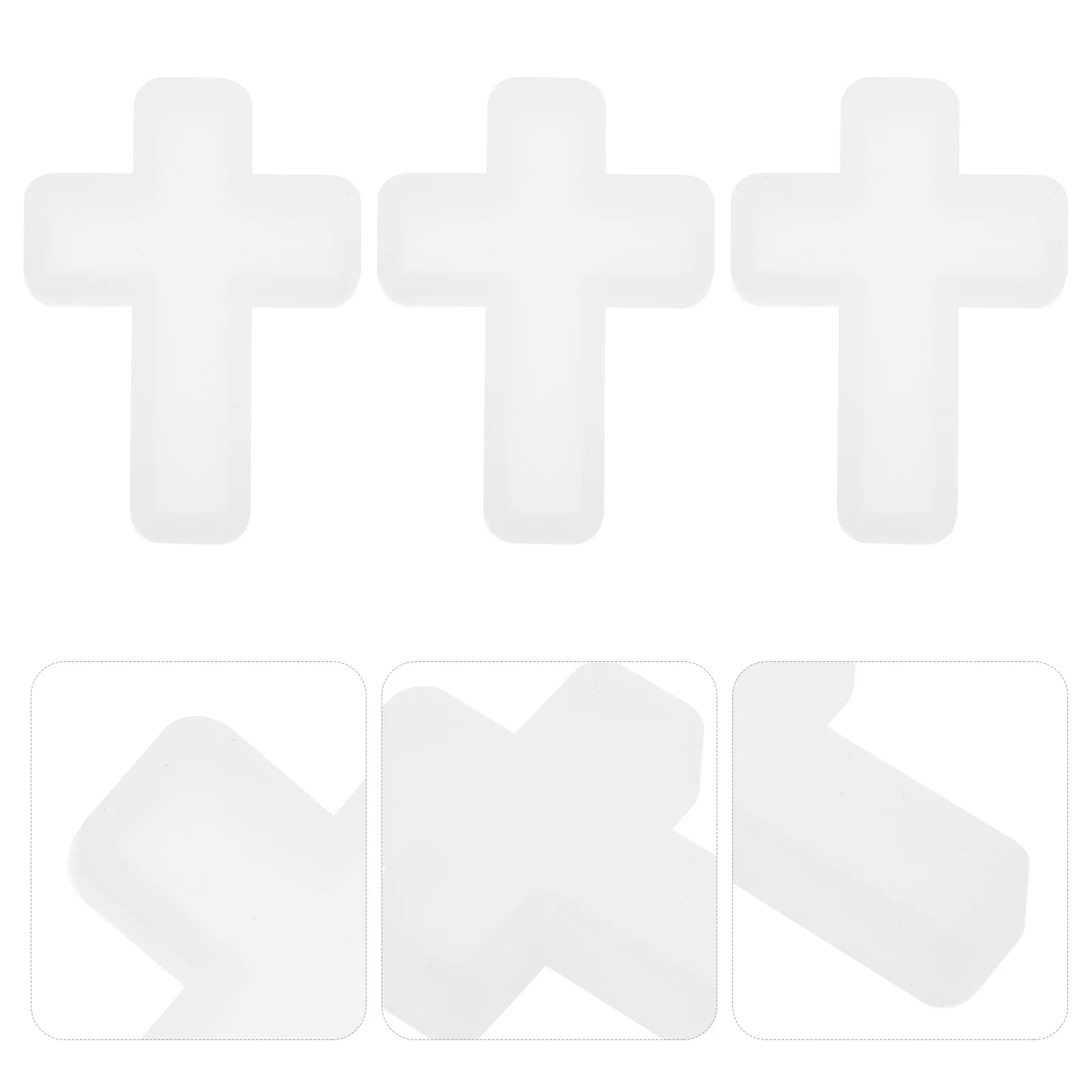 

10Pcs Cross Pendant Silicone Mold Non Stick Flexible Resin Casting Mold for DIY Necklace Keychain Jewelry DIY Supplies