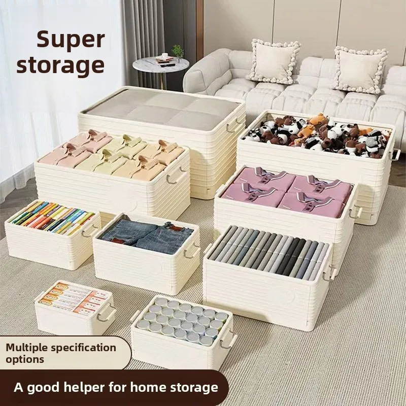 Storage box Household large-capacity installation-free foldable thickened finishing box sundries toys clothes books storage box