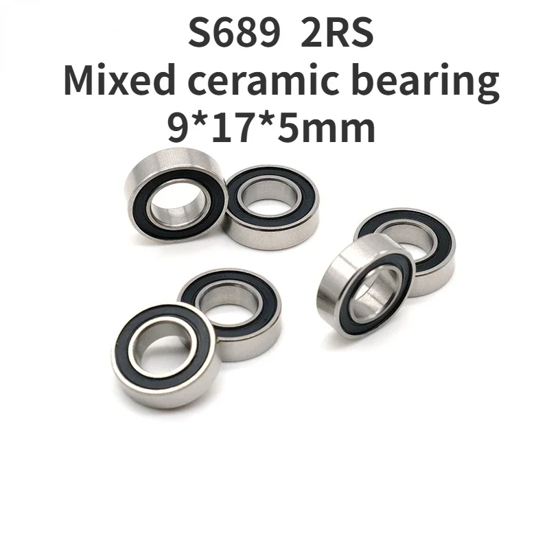 S689 Mixed ceramic bearing 9*17*5mm furnace fan bearing seal cover 2RS