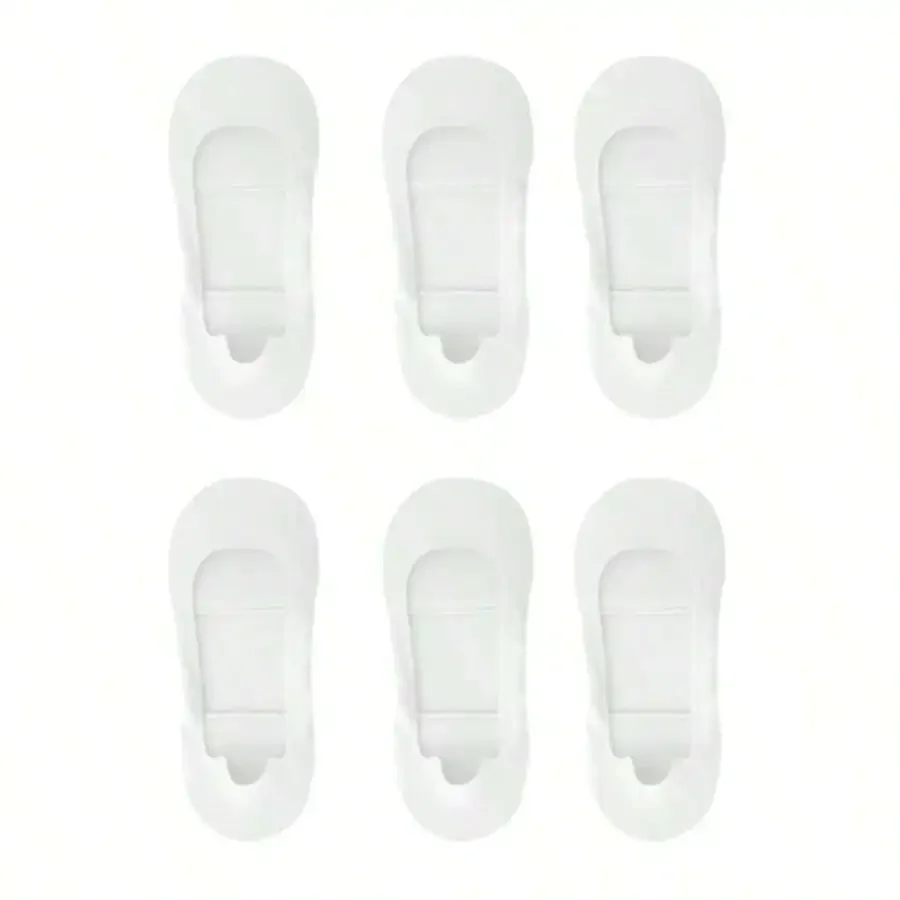 3 Pairs Women's Boat Socks, Plantar Fasciitis Cushion Insoles, Shock Absorbing Invisible Non-Slip Shoe Pads, Spring/Summer view 6