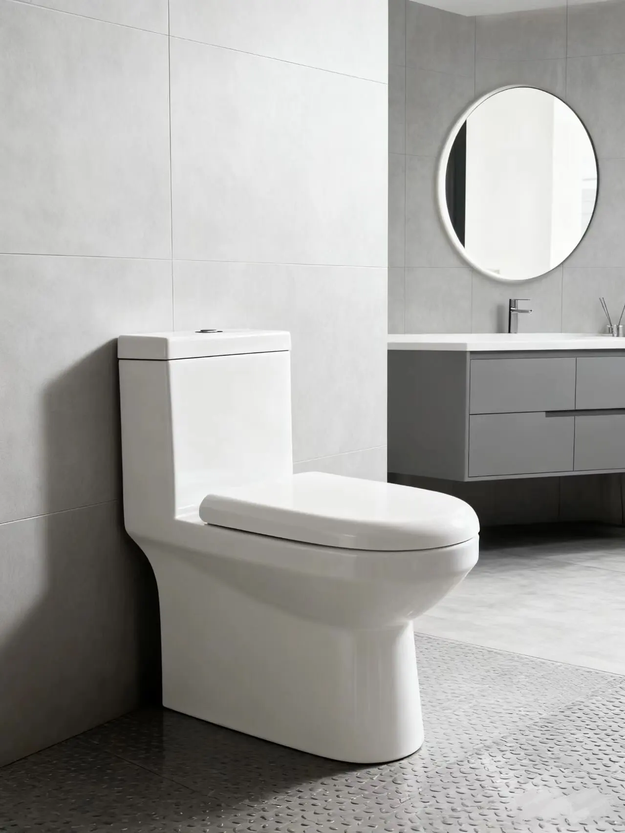 Toilet/one Piece Toilet/sanitary Ware/bathroom/wc/fix to the Wall