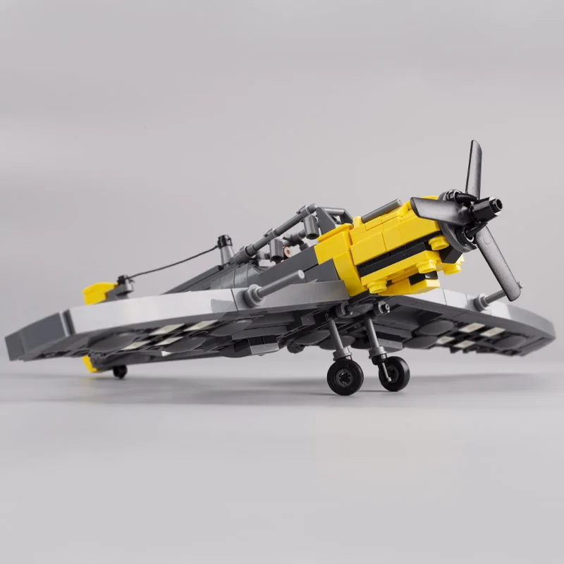 Militaire WW2 Wapens Duitse Soldaten BF-109 Gevechtsvliegtuigen Luchtmacht Vliegtuig Model Building Bricks Educatief Speelgoed Voor Kinderen