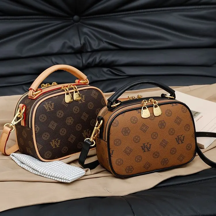 

Новая женская винтажная квадратная сумка 2026 года, с верхней ручкой и регулируемым ремнем через плечо, элегантная повседневная сумочка для женщин