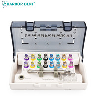 Dental Implant Screw Driver Kit  Torque Wrench Ratchet 10-70NCM with 16Pcs Screw Driver Universal Restoration Tools Kit