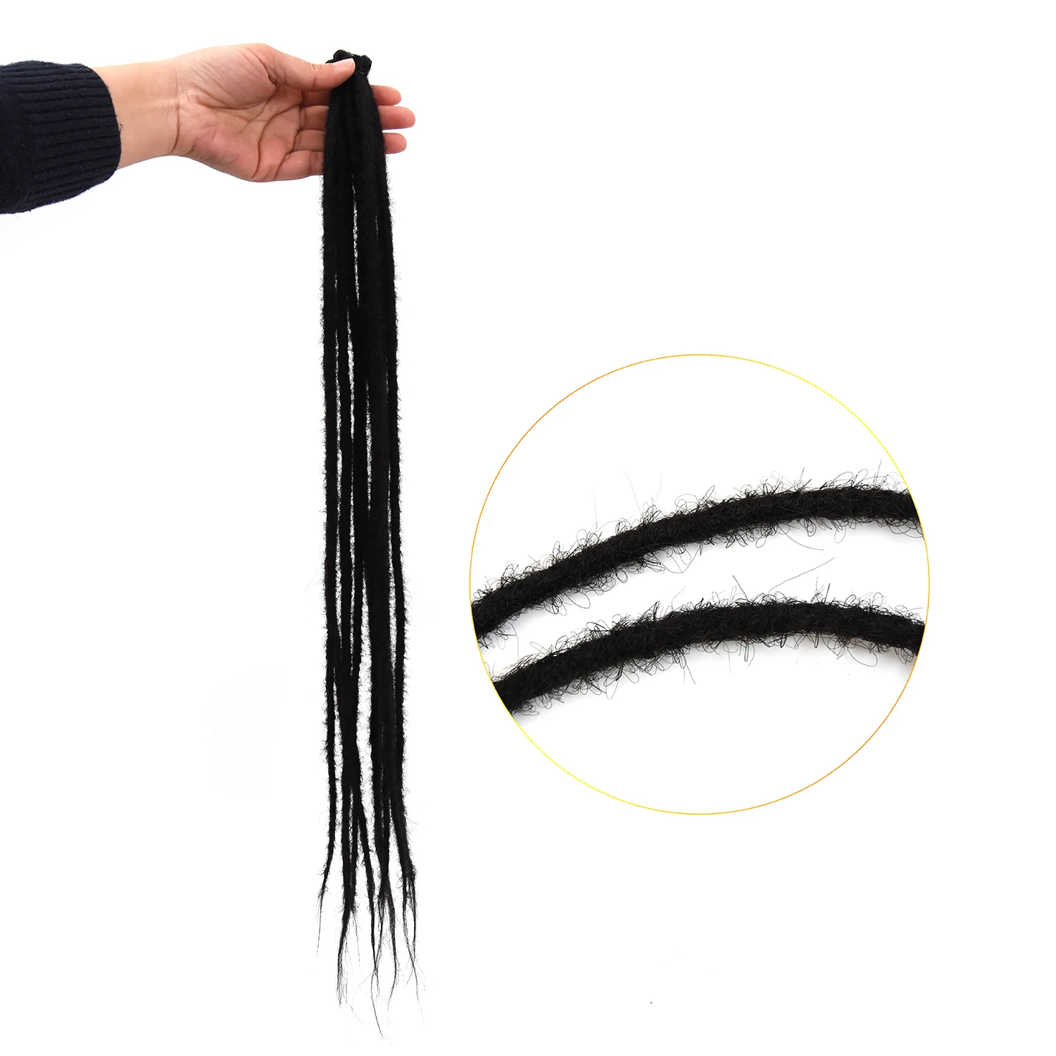 Extensiones de rastas sintéticas para mujer, trenzas de ganchillo, estilo Reggae, 10 hebras por paquete