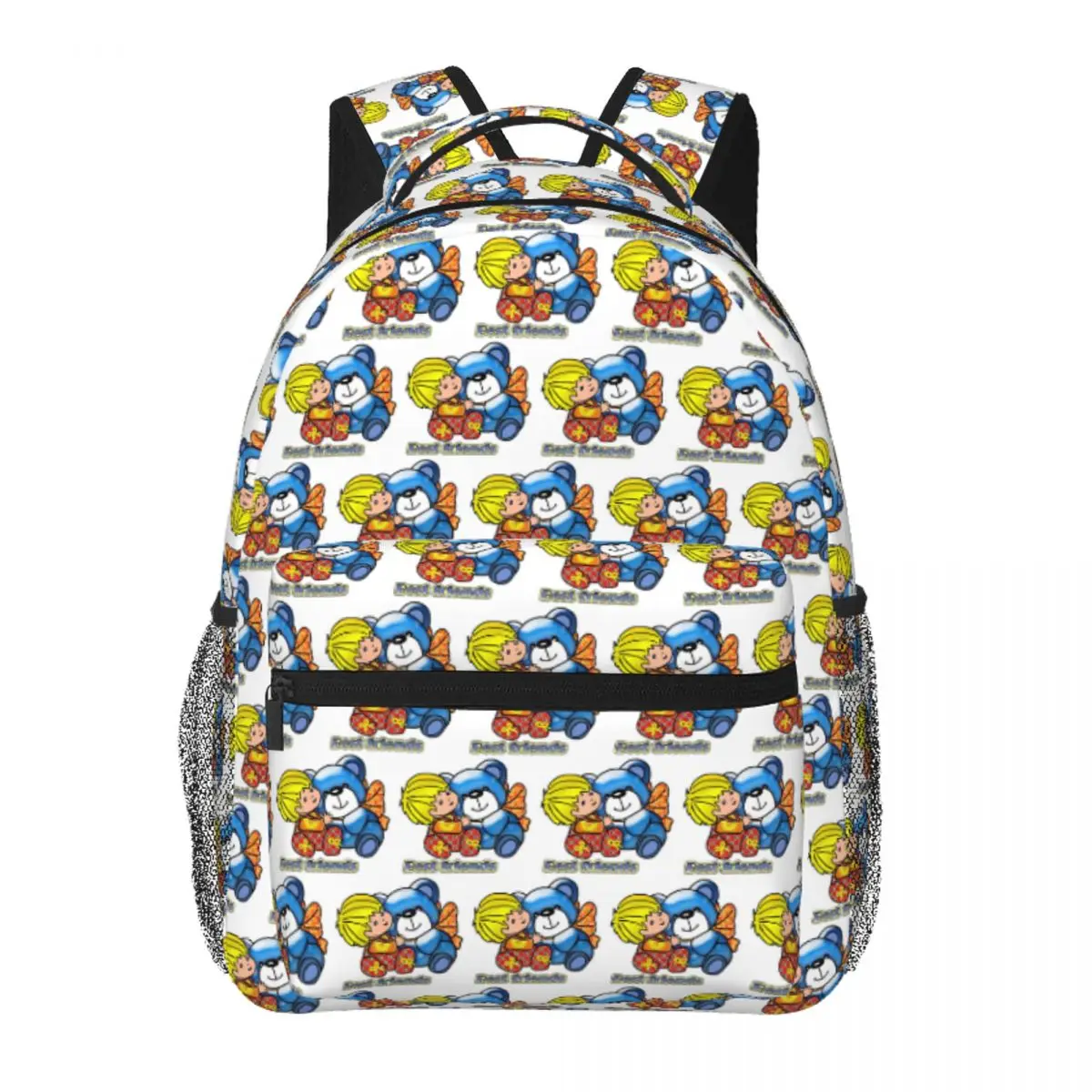 Baby And Teddy Bear Backpack Student BookBag Kids School Bag Computer Shoulder Bags for Men Women