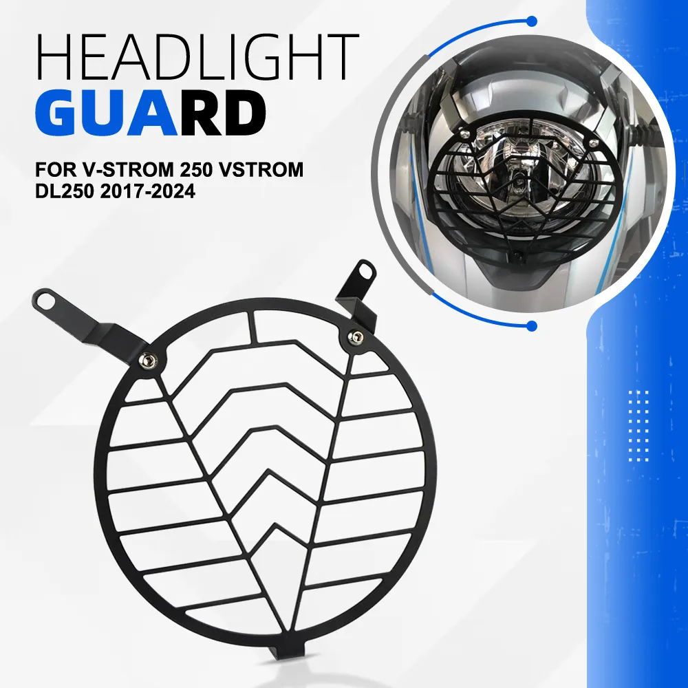 

2025 VStrom250 Headlight Guard For Suzuki V-Strom 250 VStrom DL250 2017-2024 Motorcycle Headlamp Grill Head Light Protect Cover
