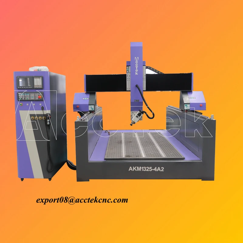 Jinan Factory Acrylic PVC Cut Wood Furniture Machinery AccTek Cnc Router Milling Machines 1325 for 3D Works Carving