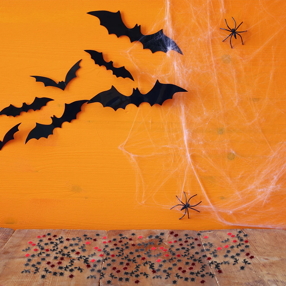 

3Sets Reusable Halloween Confetti Black Spider Witch Decoration Holiday Supplies Table Confetti Party Kits Festive Atmosphere