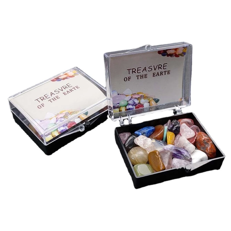 Healing Crystal Stones Colorful Ore Specimens Polished Stone Geological Teaching Tool Mixstones for Teacher Student