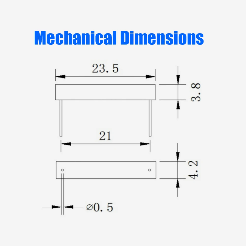 50 STKS Hoge Kwaliteit BL-JSFGHG-C Magnetische Plastic Reed-schakelaar 23.5mm * 3.8mm Normaal Open Normaal Gesloten Anti-vibratie En Schade