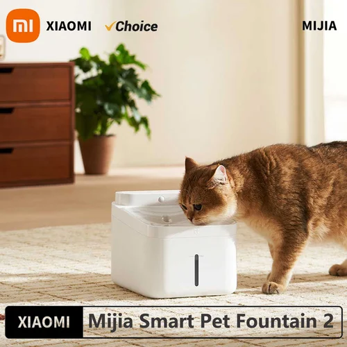 Xiaomi Mijia bebedero inteligente para mascotas, bomba de agua inalámbrica de 2 y 3L de capacidad, detección automática para gatos y perros, batería de larga duración